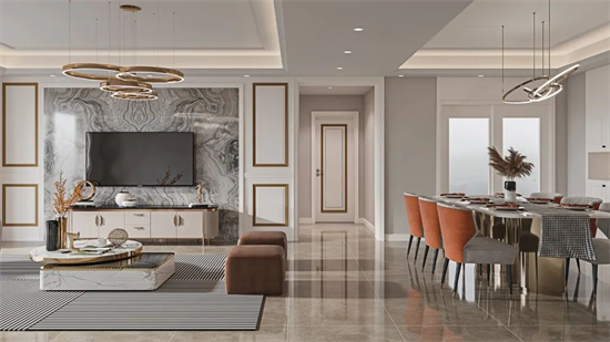 門業—門墻柜一體化，為您同色定制家!