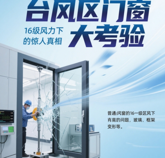 臺風區著名門窗品牌大考驗：16級風力下的驚人真相