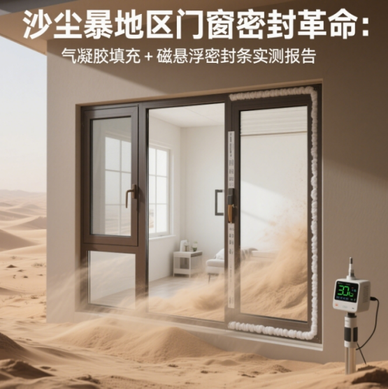 沙塵暴地區(qū)門窗品牌密封革命：氣凝膠填充+磁懸浮密封條實(shí)測(cè)報(bào)告