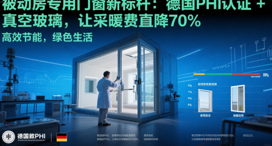 被動房專用門窗知名品牌新標桿：德國PHI認證+真空玻璃，讓采暖費直降70%
