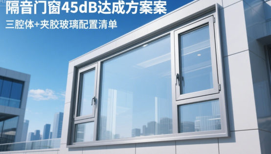 隔音門窗45dB達成方案：三腔體+夾膠玻璃配置清單
