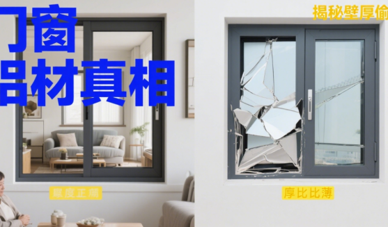 同品牌價差200%真相!門窗鋁材壁厚偷工大揭秘