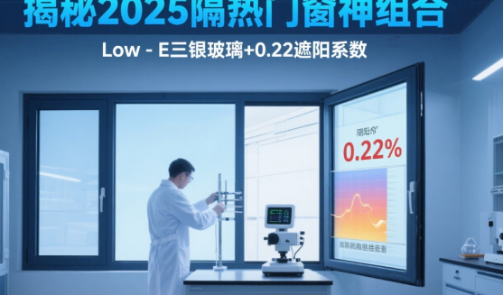 揭秘2025隔熱門窗神組合：Low-E三銀玻璃+0.22遮陽系數