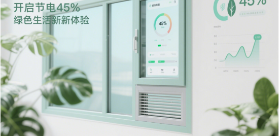品牌門窗AI溫控通風系統：開啟省電45%的綠色生活新體驗