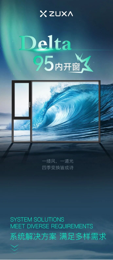 住Delta系列95內開內倒窗 開啟品質生活新視界